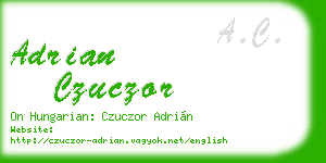 adrian czuczor business card