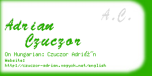 adrian czuczor business card